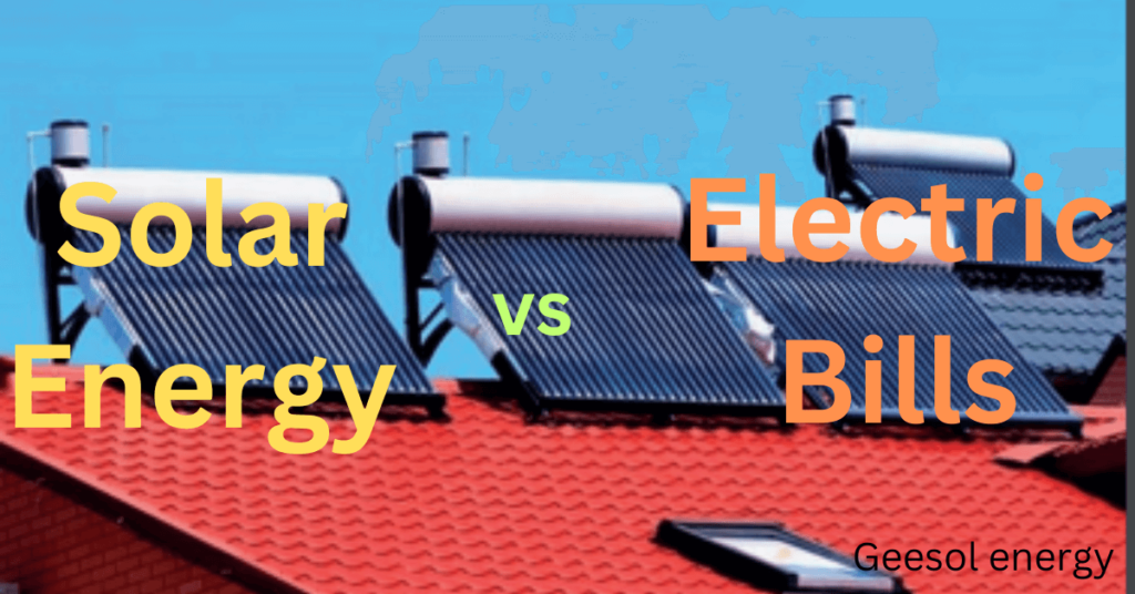 Solar energy vs electric bills