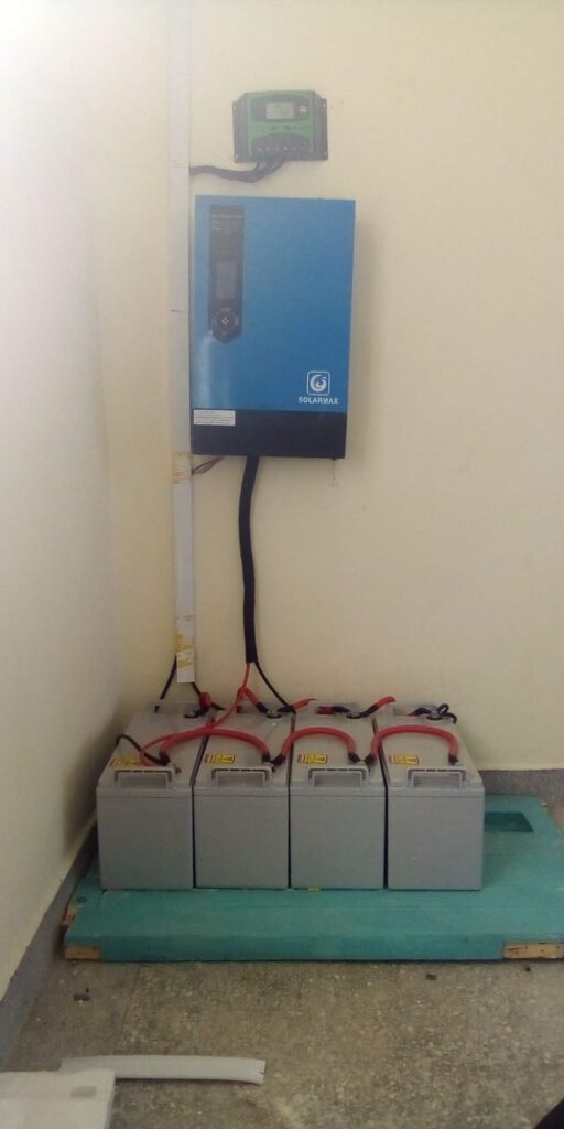 Solar battery and inverter